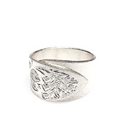 Tornedalen ring aus einem löffel sterlingsilber